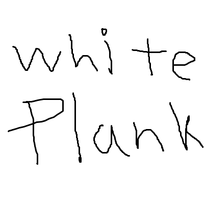 White plank