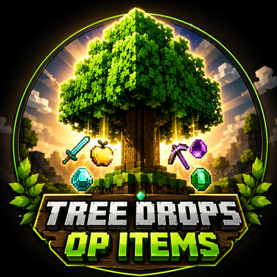 Trees Drop OP Items ( MCBE )
