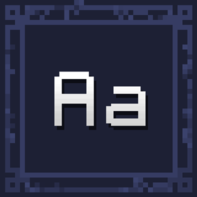 PandaMine's Font Tweaks - Small Caps (Minecraft-Five), Smooth (32x), PVP Font