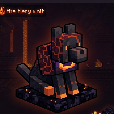 nether fiery wolf companion