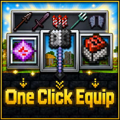 One Click PvP Kit Equip | Mace Elytra, Crystal, Cart, UHC, Spear kits logo