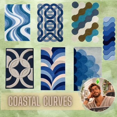 Coastal Curves Rug Set logo