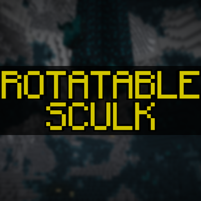 Rotatable Sculk logo