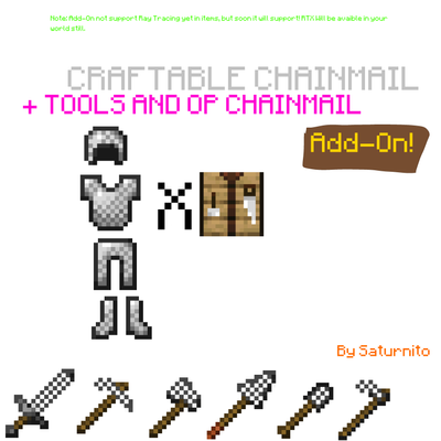 Saturnito's Craft Chainmail Armor and TOOLS + OP CHAINMAIL!!! Add-On