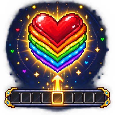 Bedrock Hotbar + Colorful Hearts Compat logo