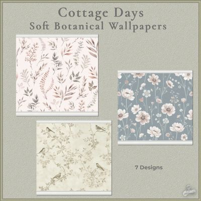 Cottage Days Soft Botanical Wallpapers logo