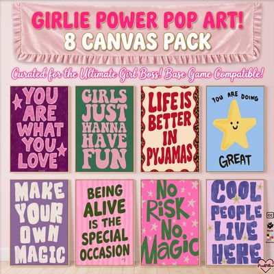 Girly Quotes & Motivational Typography Canvas Pack logo