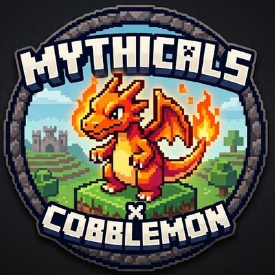 Mythicals X Cobblemon logo