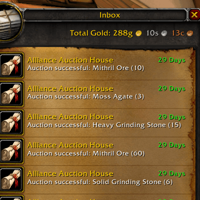 Gold mail counter Forever addon image logo