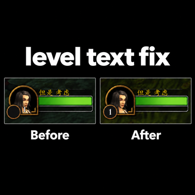 Forever zhCN Level Text Fix addon image logo