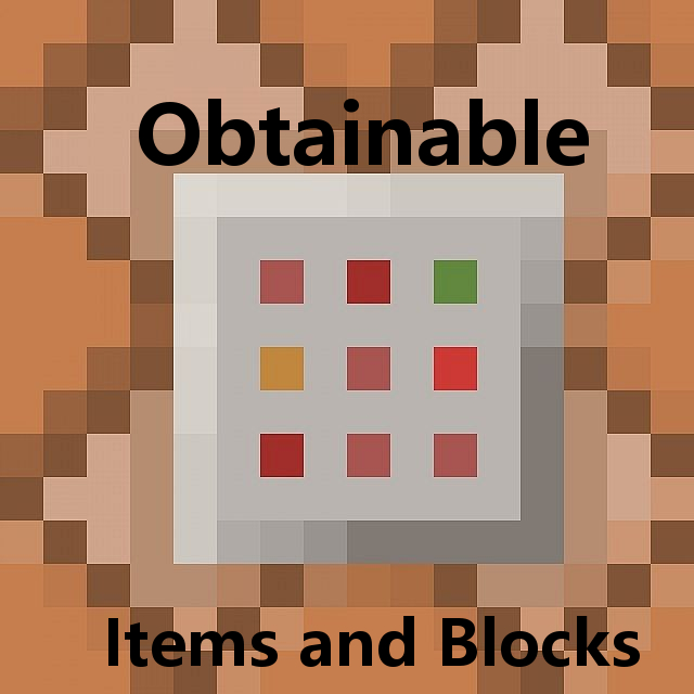 Obtainable blocks mods minecraft