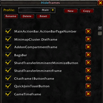 HideFrames addon image logo