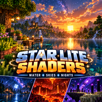 StarLite Cosmic Shaders — Minecraft Java Texture Pack Download