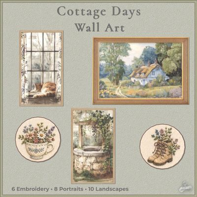 Cottage Days Wall Art logo