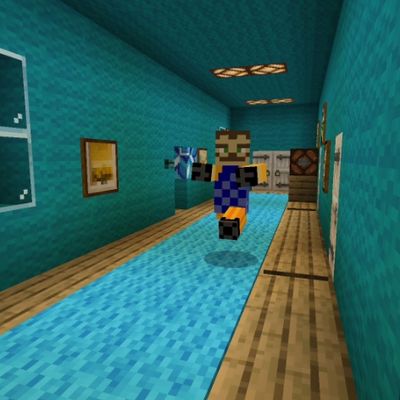 Hello Neighbor In MinecraftPE Act-1 V5 logo