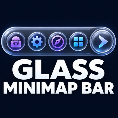 Glass Minimap Bar addon image logo