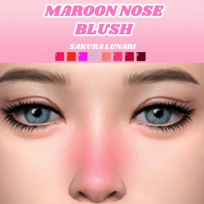 Maroon Nose Blush logo