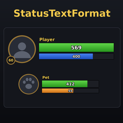 StatusTextFormat addon image logo