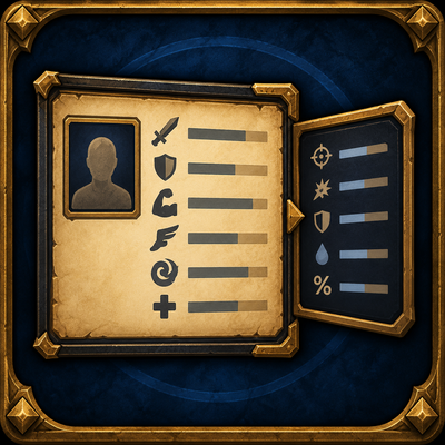 Forever Extended Character Stats addon image logo