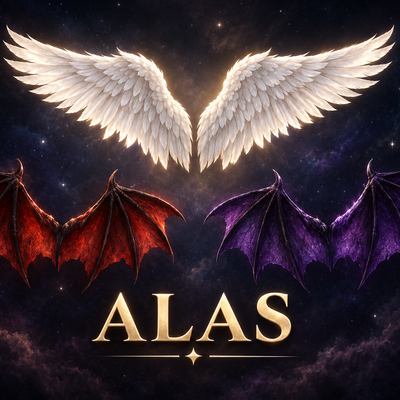 Alas Celestiales: Angel, Demon & Dragon Wings logo