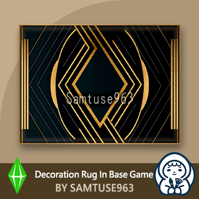 HQ Art Deco Rectangular Dance Rug #1 Samtuse963 logo