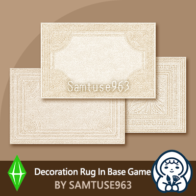 Fluffy Art Deco Rectanrular Dance Rug #2 Samtuse963 logo
