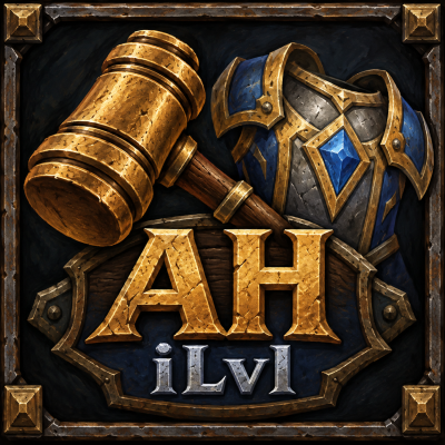AH iLvl – Auction House iLvl Display & Sorting addon image logo