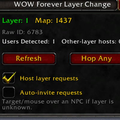 WOW Forever Layer Change addon image logo