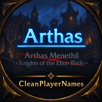 CleanPlayerNames addon image logo
