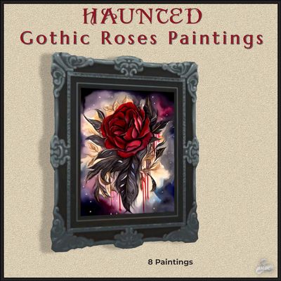 Haunted Series - Gothic Roses Paintings logo