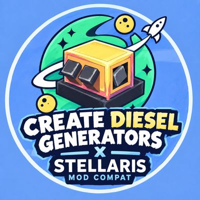 Create diesel generators x Stellaris mod compat project artwork