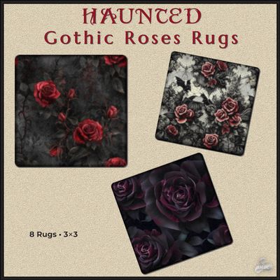 Haunted Series - Gothic Roses Rugs logo