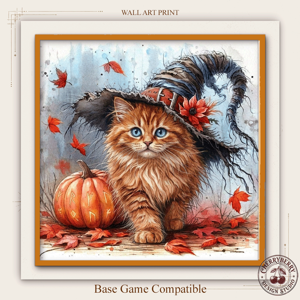 Witchy Kitten Wall Art logo