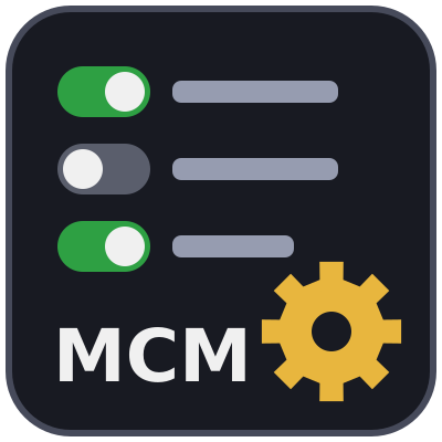 Black's MCM logo