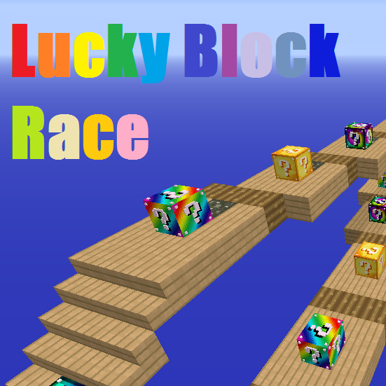 Rainbow Lucky Block Race [1.8] › Maps ›  — Minecraft Downloads