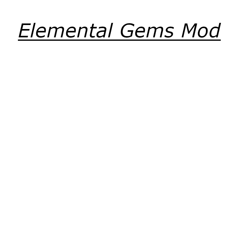 Elementals Gems Mod