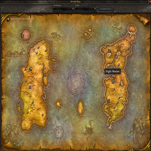 Demonly's Flight Master Map - Addons - World of Warcraft