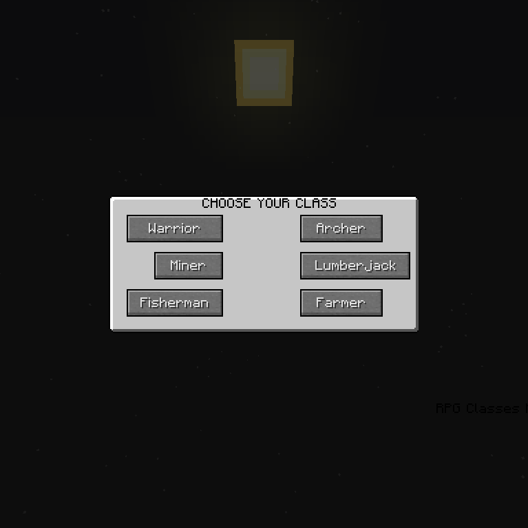 Minecraft rpg class. Dark UI 1.18.