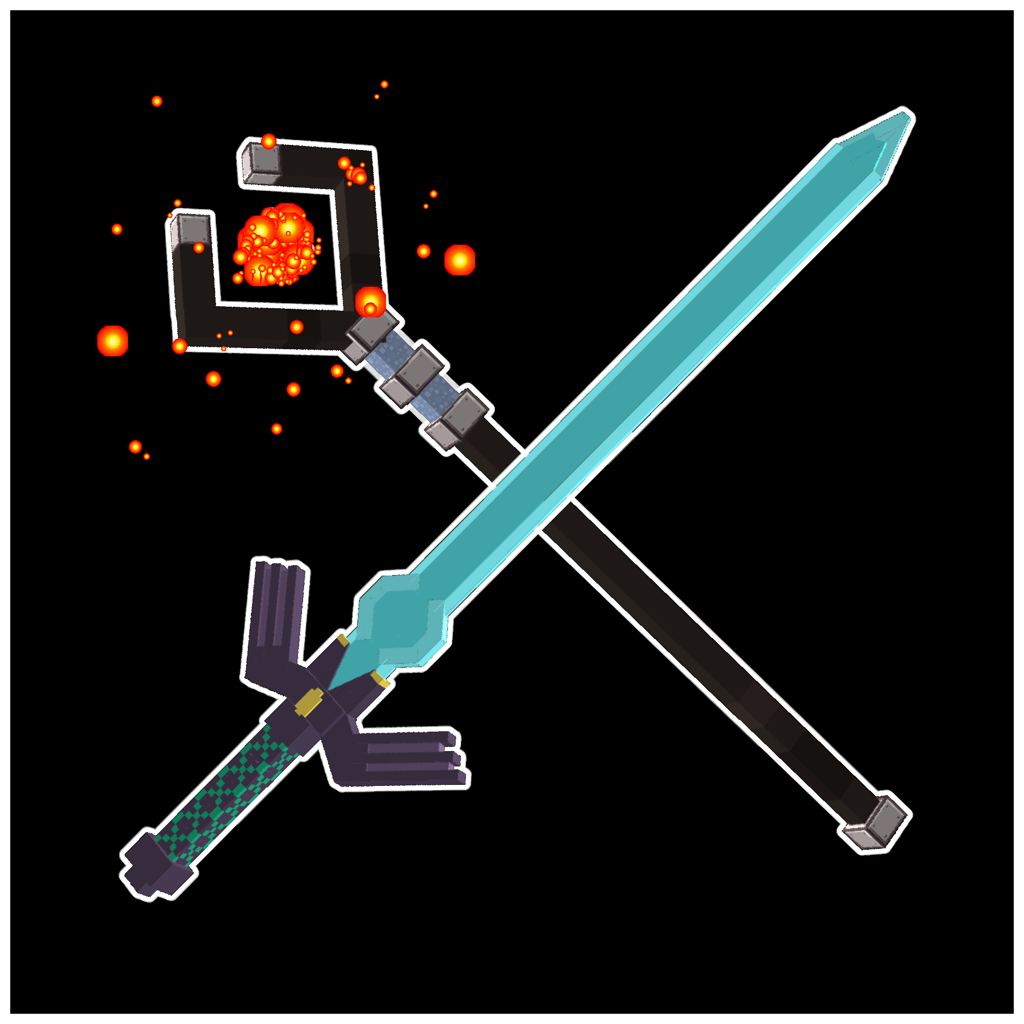 Combat but in 3D logo