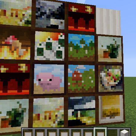 minecraft default paintings