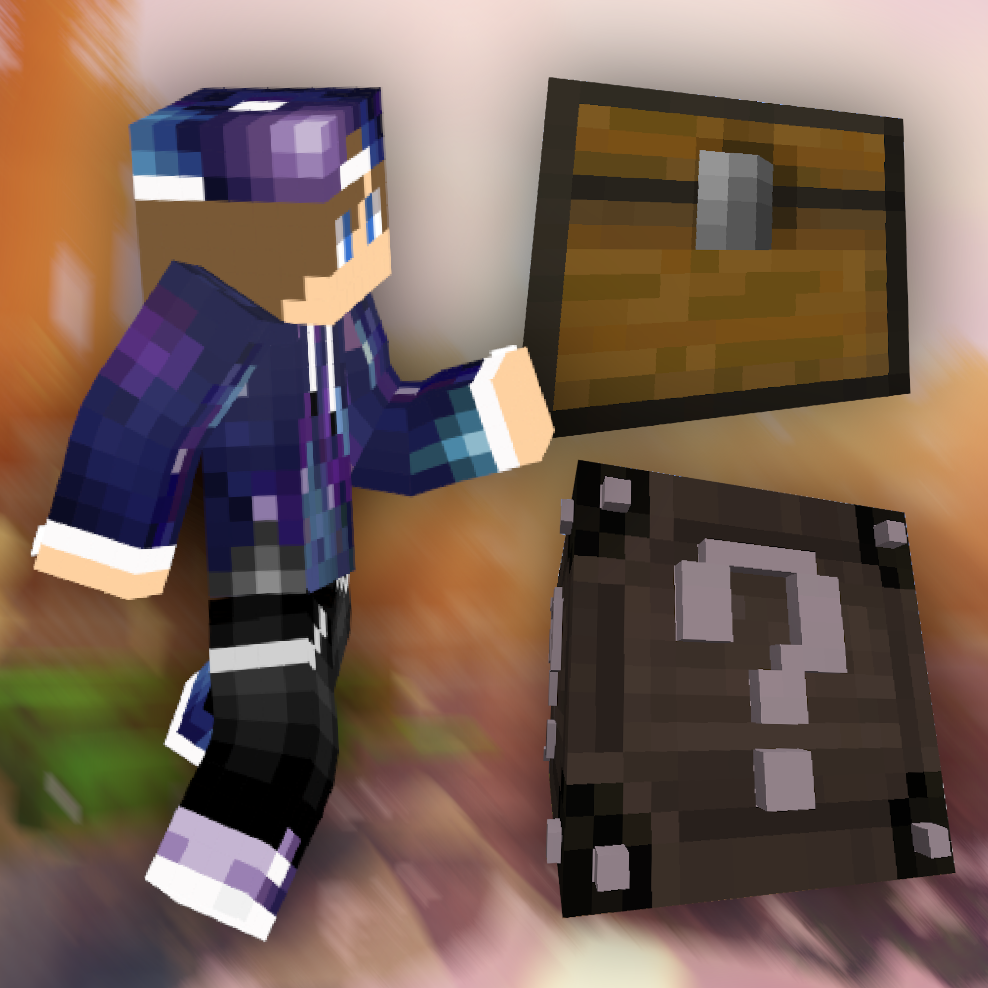 Lucky block guy Minecraft Skin