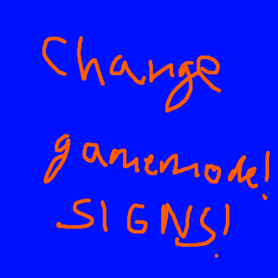 Change gamemode through signs!
