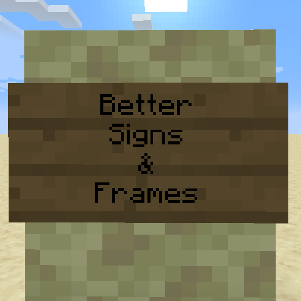 Better Signs & Frames Mods Minecraft
