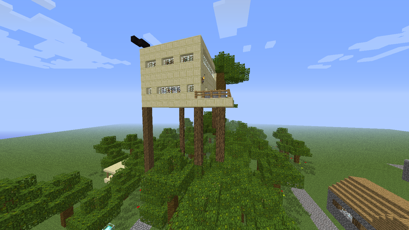 minecraft jungle house