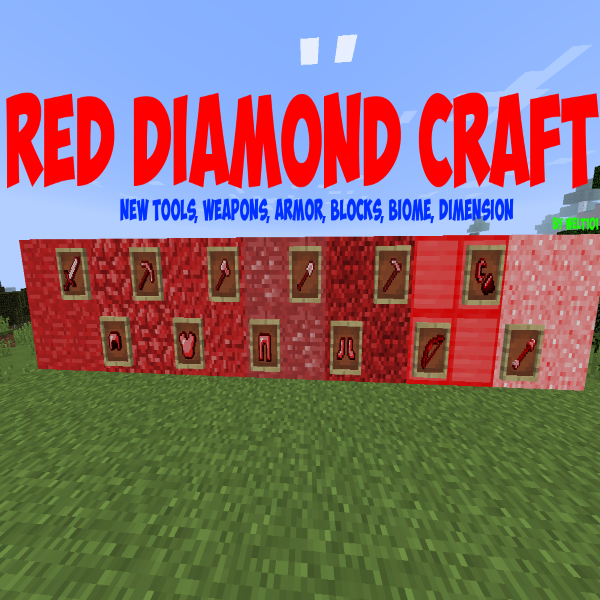 Мод на алмазы клуб. Ред крафт. Diamond Craft. Red Diamond Minecraft. Даймонд крафт салон.