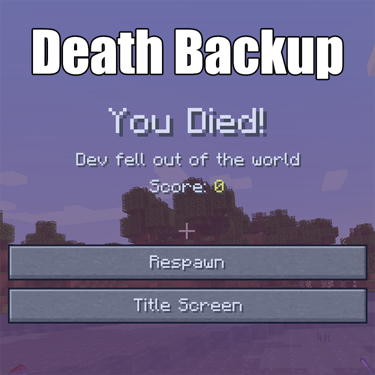 Death Backup Minecraft Mods