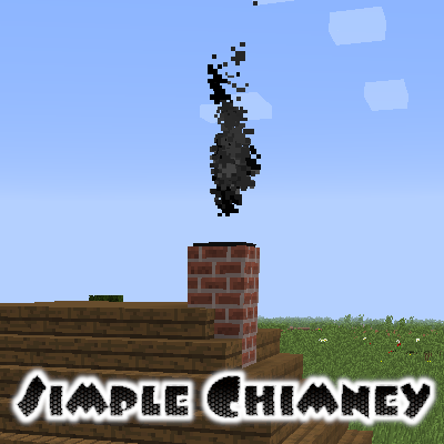 minecraft log cabin chimney