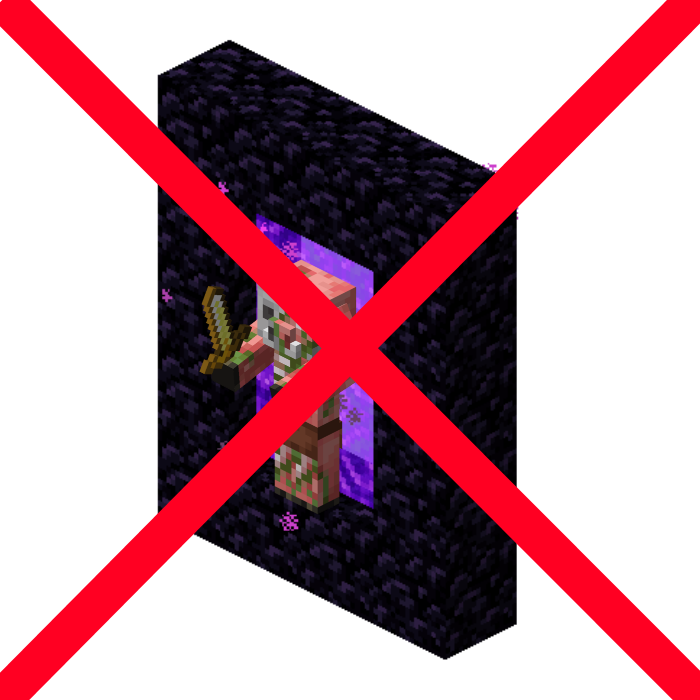 No More Piglin Portal Spawning