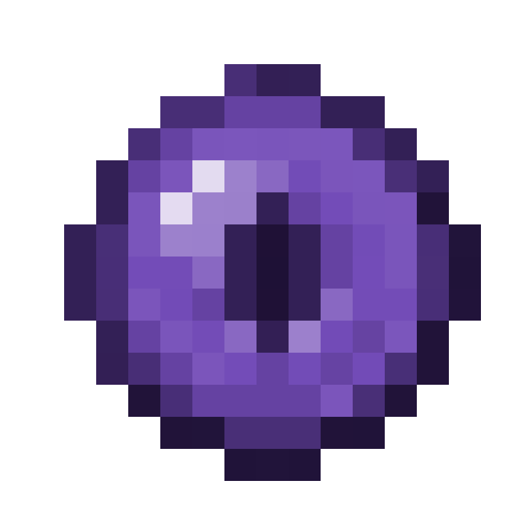 Purple Ender Eye - 2D Art Schematic Minecraft Map
