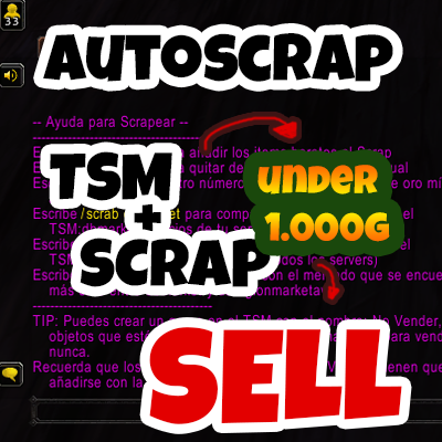 AutoScrap (Auto Scrap under a TSM AuctionHouse sell price) project avatar